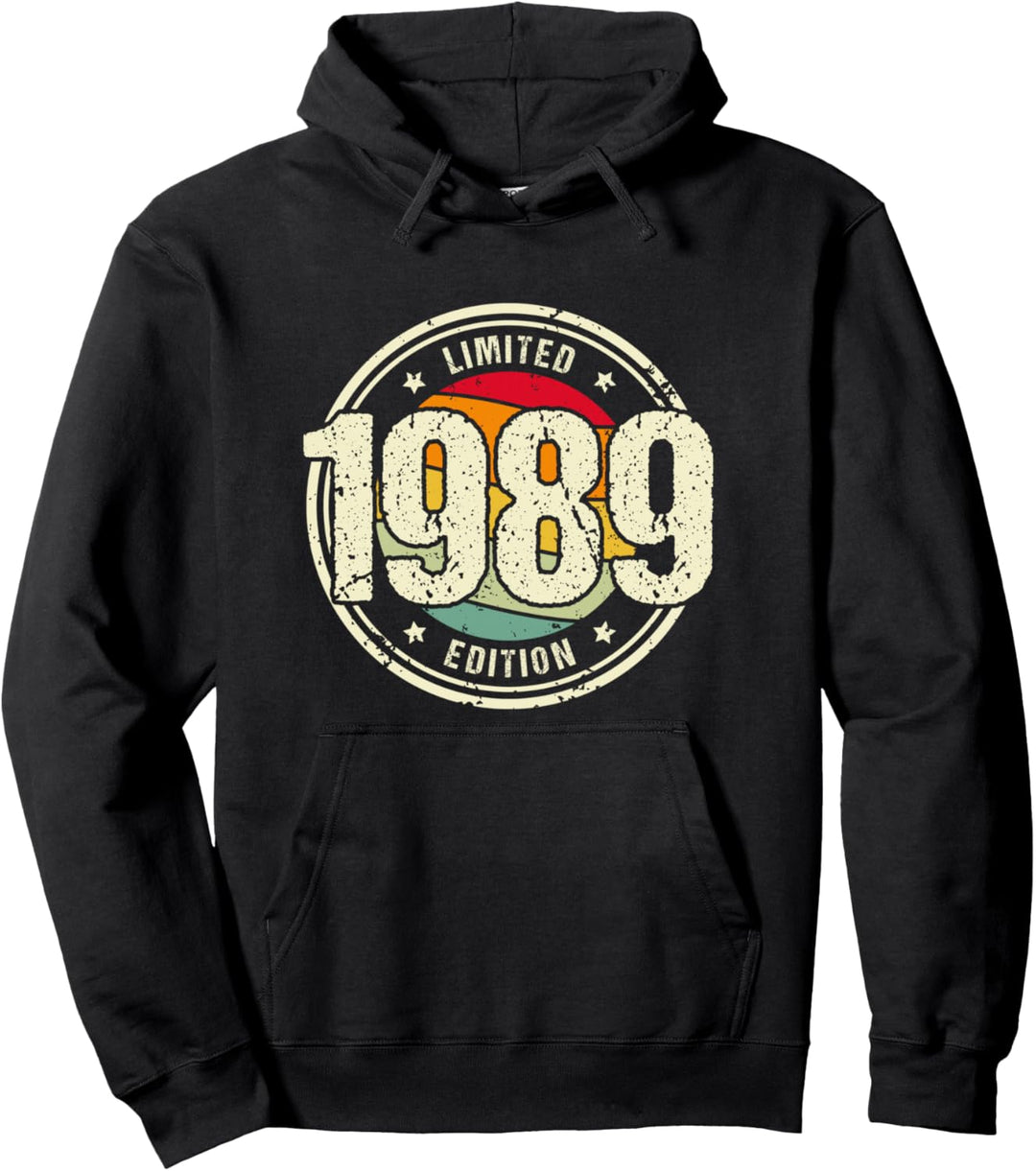 Retro 35 Jahre Jahrgang 1989 Limited Edition 35. Geburtstag Pullover Hoodie