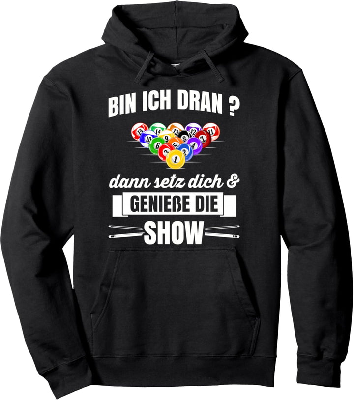 Billard Tshirt Queue Pool Snooker 8-Ball Cue Kreide Nineball Pullover Hoodie