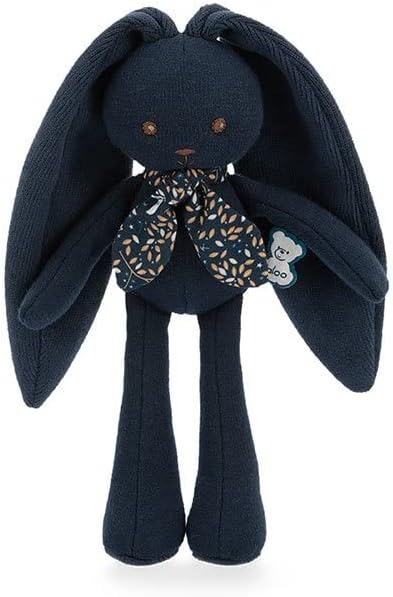 Kaloo - Lapinoo - Pantin Lapin - Baby Plüsch Jersey und Strick - 25 cm - Farbe Nachtblau - Sehr weic
