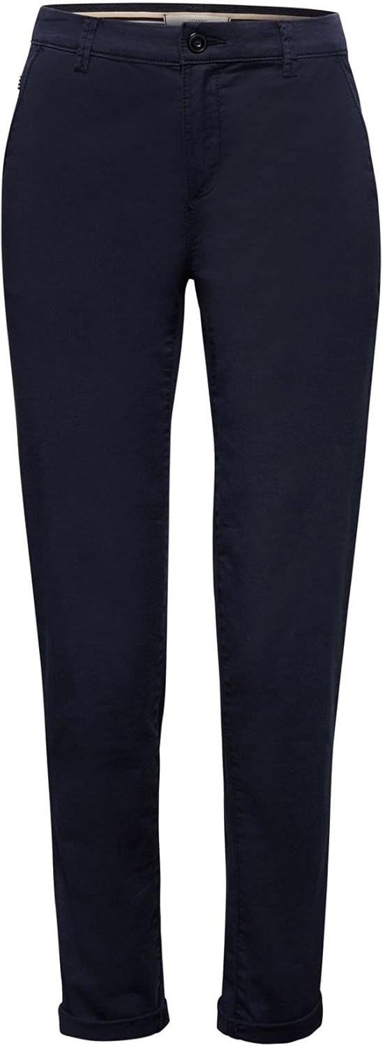 ESPRIT Damen Hose 25W 400/Navy, 25W 400/Navy