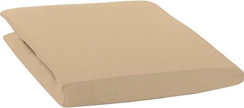 ESTELLA Spannbetttuch Feinjersey | Karamel | 150x200 cm | passend für Matratzen 140-160 cm (Breite)