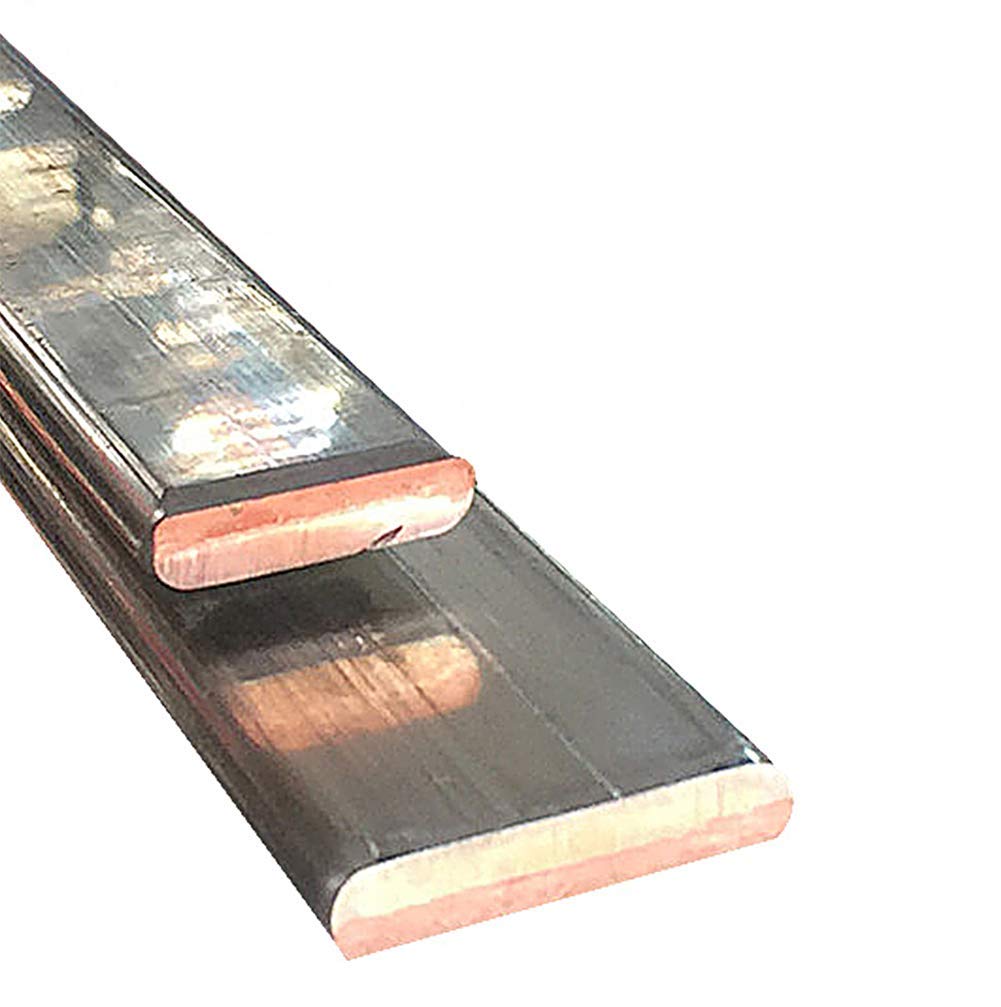 TEN-HIGH Flachkupfer verzinnt Flachkupfer T2 Leiste für hohe Stromleitfähigkeit Kupferstab 6mm Dicke