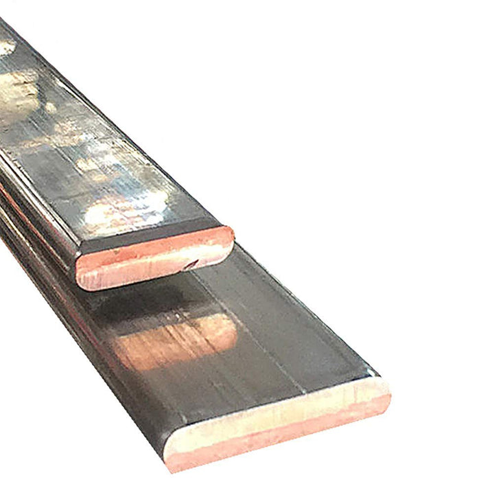 TEN-HIGH Flachkupfer verzinnt Flachkupfer T2 Leiste für hohe Stromleitfähigkeit Kupferstab 6mm Dicke