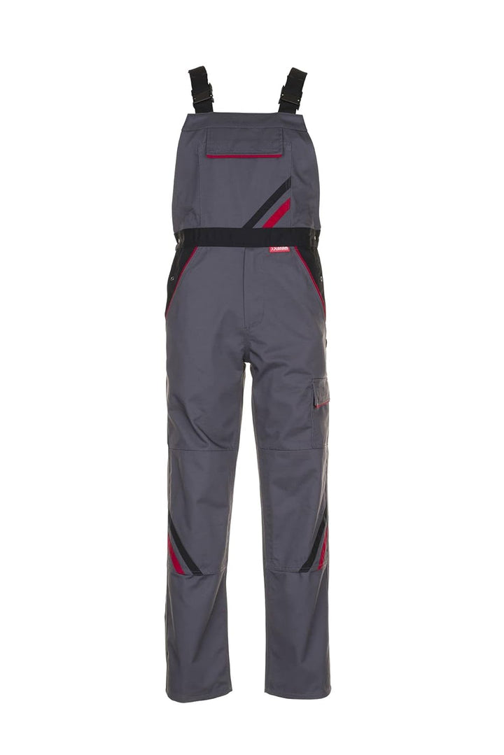Planam Highline Herren Latzhose Schiefer schwarz rot Modell 2332 Grösse 70 schiefer/schwarz/rot 70,