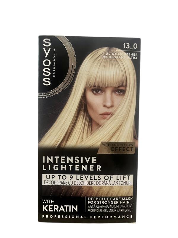 Syoss Color Coloration 13_0 Ultra Aufheller Stufe 3 (3 x 135 ml), Aufheller für dunkle Haare hellt b