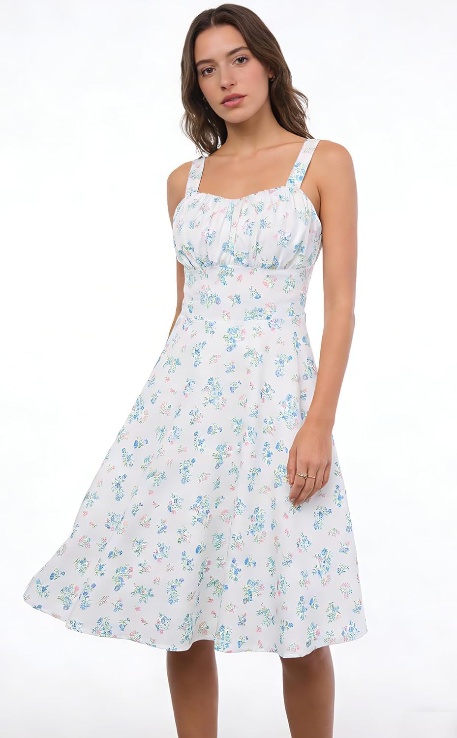 Belle Poque Damen Kleider Casual Cocktailkleid Sommerkleid Elegant Spaghetti Freizeitkleid A-Line La