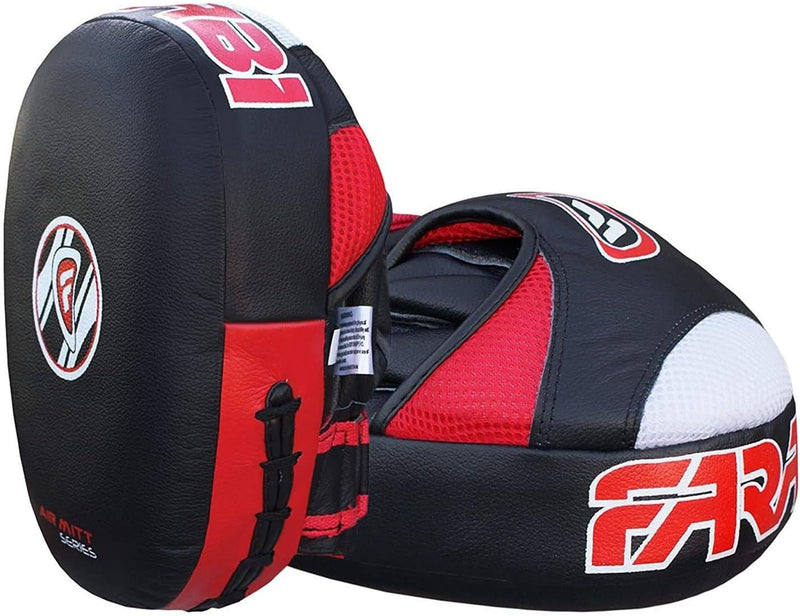 Farabi Sports pratzen Boxen Echtes Leder Air Boxen Mitts MMA Muay Thai Punching Kickboxen handpratze