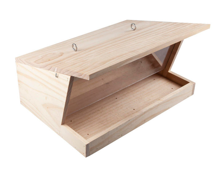 Windhager Vogelfuttersilo Pultdach XXL, Vogelhaus, Futterhaus für Vögel, Vogelhäuschen, Nistkasten V