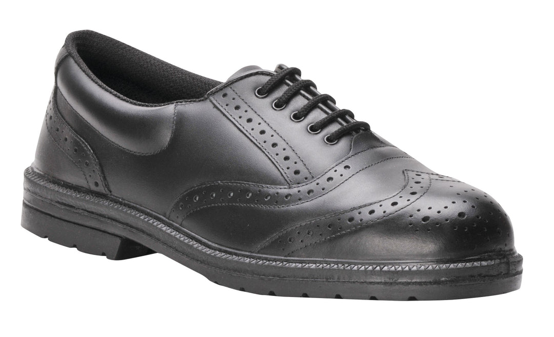 Portwest Steelite Executive Budapester S1P , Grösse: 40, Farbe: Schwarz, FW46BKR40 40 EU Schwarz, 40