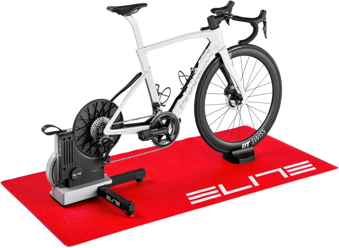 Elite Trainingsmatte Rot 180x90cm – Bodenschutz Rutschfest Schalldämmend – Für Hometrainer Indoor Tr