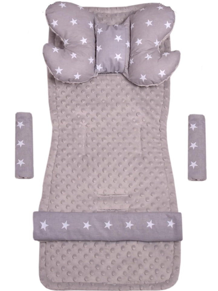 Medi Partners Universal Sitzauflage Kinderwagen &amp; Buggys Sitzeinglage Kinderwagendecke 5tgl Gurtpols