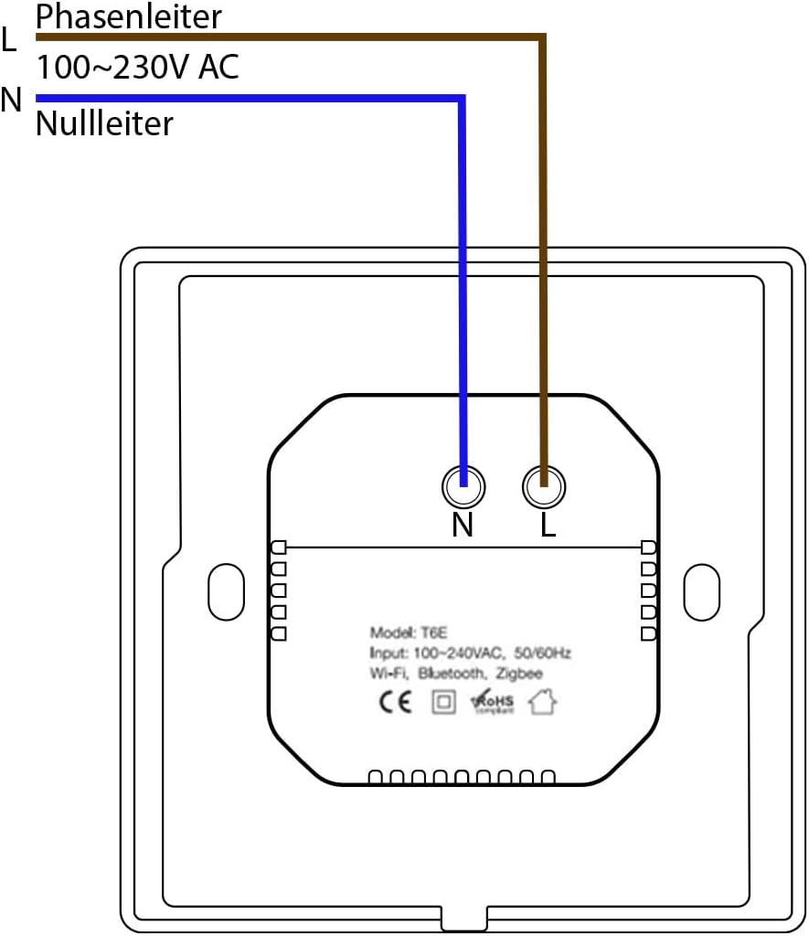 Luxus-Time Digitales WiFi Raumthermostat Heizungsthermostat Modul externen Sensor Thermostat Fussbod