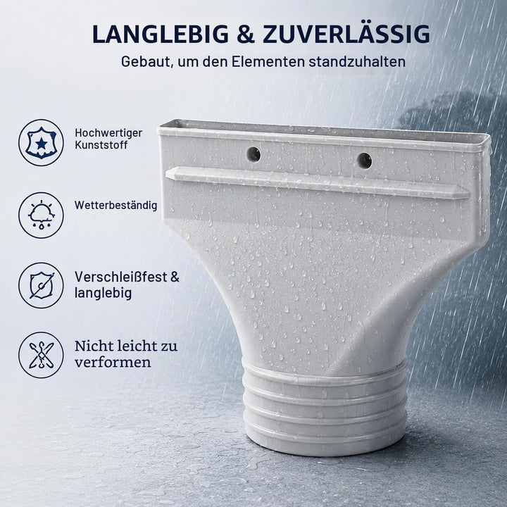 Flachfenster-Klimaanlagen-Flachschlauchadapter, 2 cm Höhe, tragbarer AC-Schlauchverbinder mit 4 sich