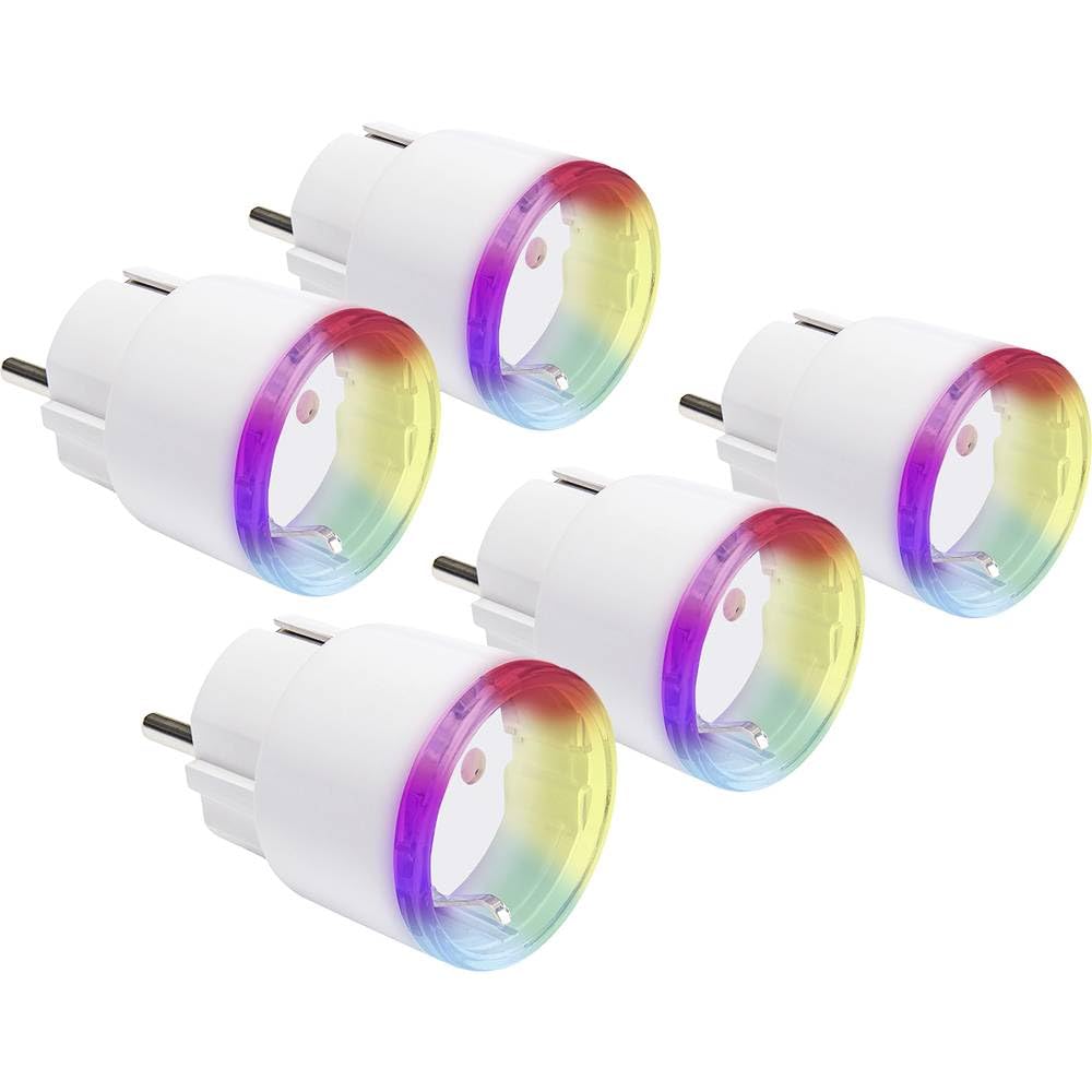 Shelly - Plug S (4+1) - White - Bundle White Five Pack Single, White Five Pack Single