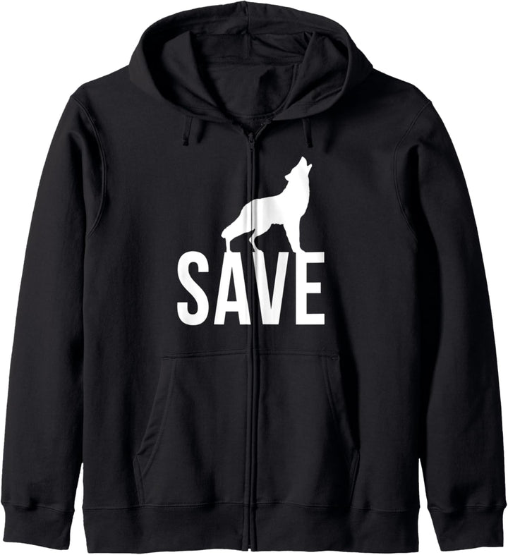 Save The Wolf Schützt Den Wolf Tierschutz Kapuzenjacke