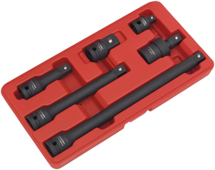Sealey AK5514 Set mit 1/2 Zoll Kraft-Adapter und Verlängerungsstange 1 Stahlgriffe, 1 Stahlgriffe
