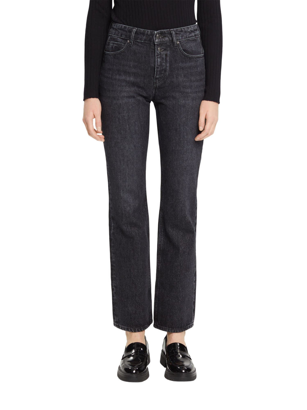 ESPRIT Damen Jeans 24W / 30L 921/Grey Dark Wash, 24W / 30L 921/Grey Dark Wash