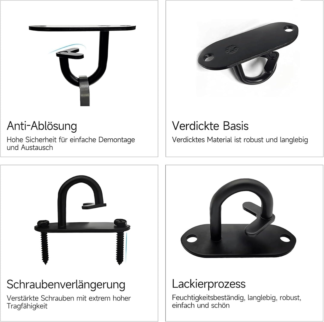 Wand-/Deckenhalter für Widerstandsbänder – Fitness-Haken für Schlingentrainer, Krafttraining & Homeg