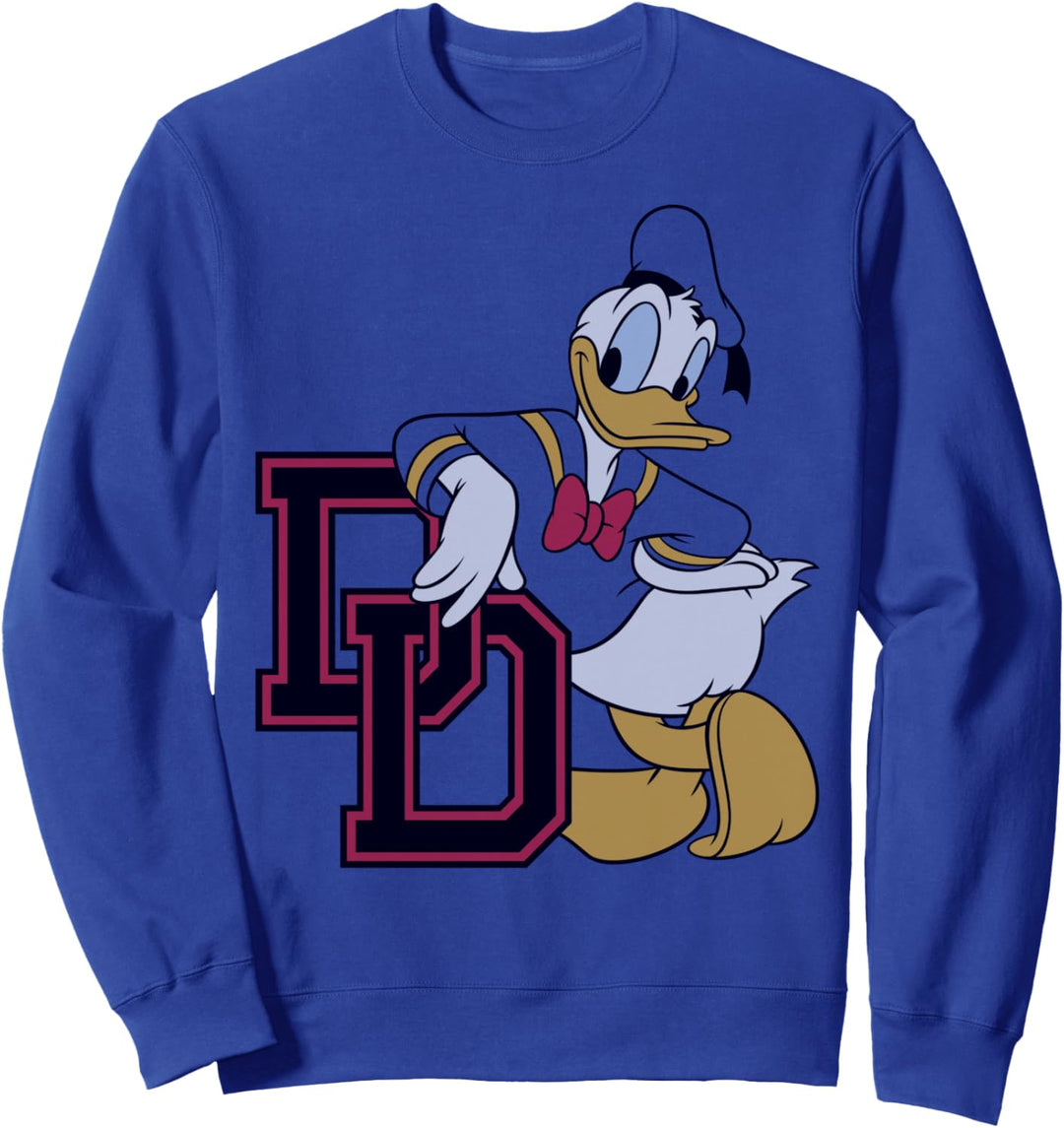 Disney Mickey And Friends Donald Duck Varsity Portrait Sweatshirt