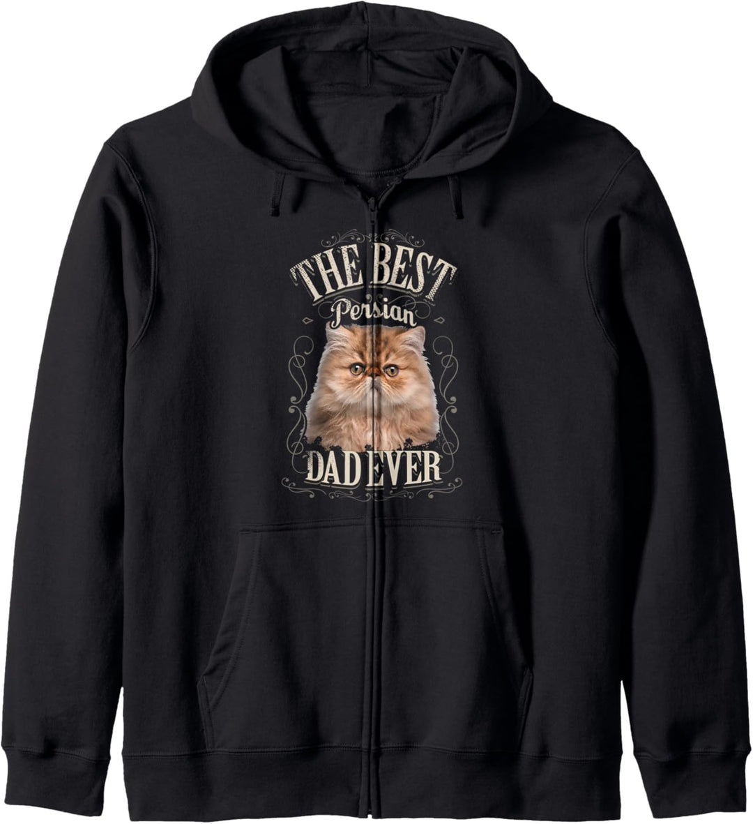 Best Persian Cat Dad Ever Perserkatze Geschenke Vintage Mann Kapuzenjacke