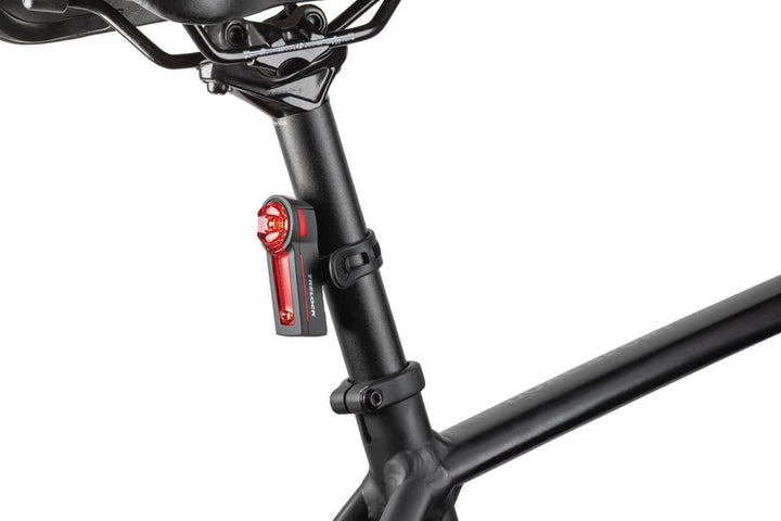 TRELOCK Fahrradlicht Set, LS 760 I-GO VISION 100 LUX und LS740 VECT Rücklicht mit Bremslichtfunktion