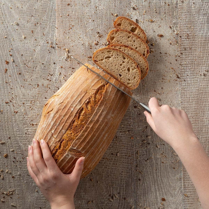 Zenker Gärkorb länglich 30 cm – Gärkörbchen aus natürlichem Rattan für selbstgemachtes Brot – Versor