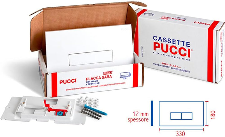 9662 PUCCI Renovierungs-Set mit Rahmen und Tür verchromt