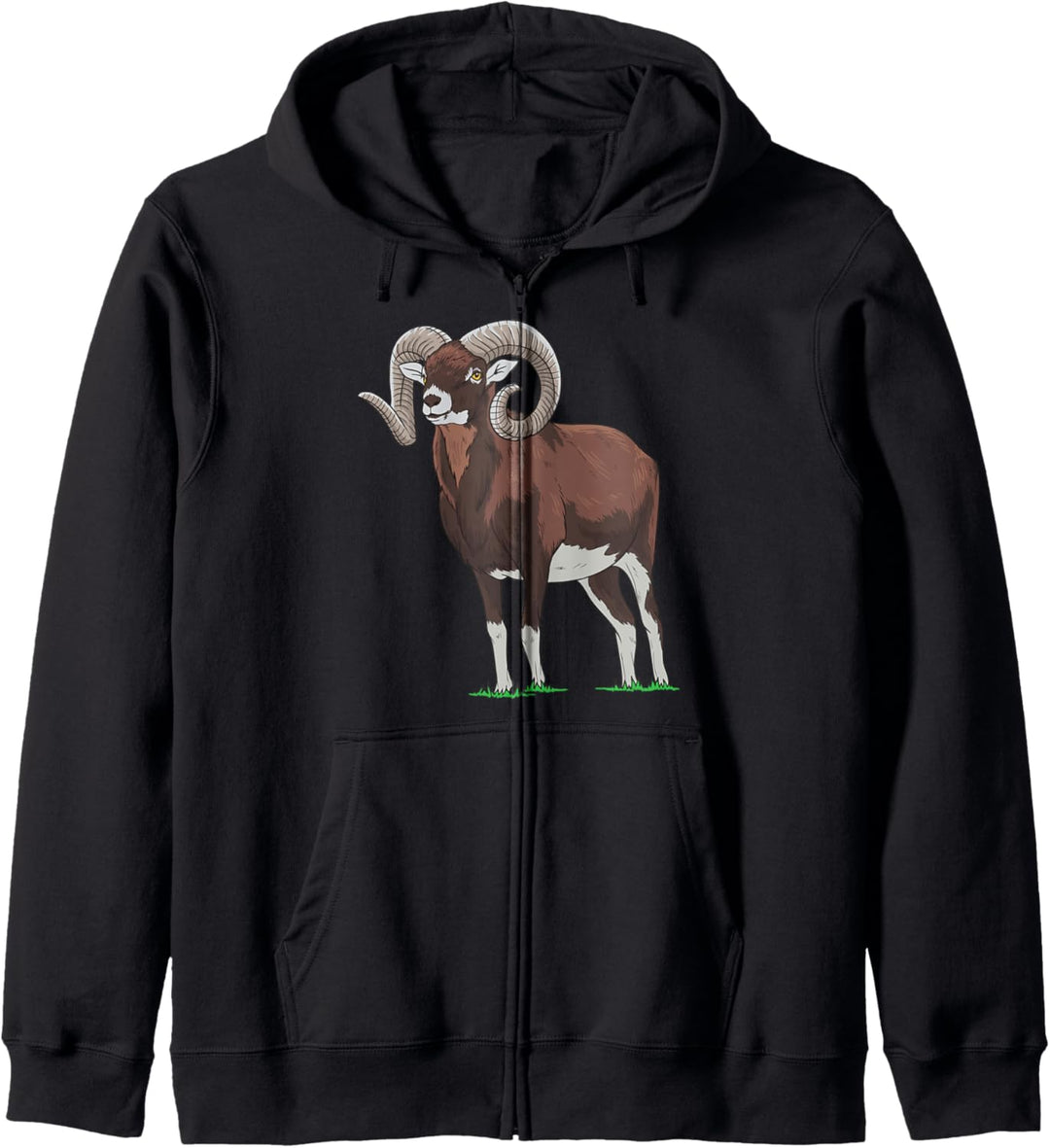 Mufflon Wildschaf Schaf Schäfer Kapuzenjacke