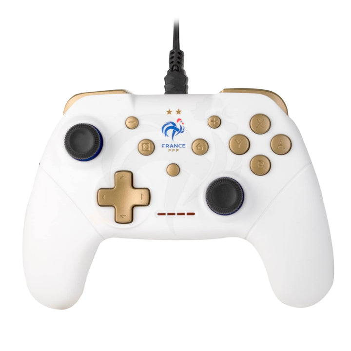 Konix FFF Wired Controller für Nintendo Switch, Switch 2 und PC - Vibrationsfunktion - 3 m Kabel - W