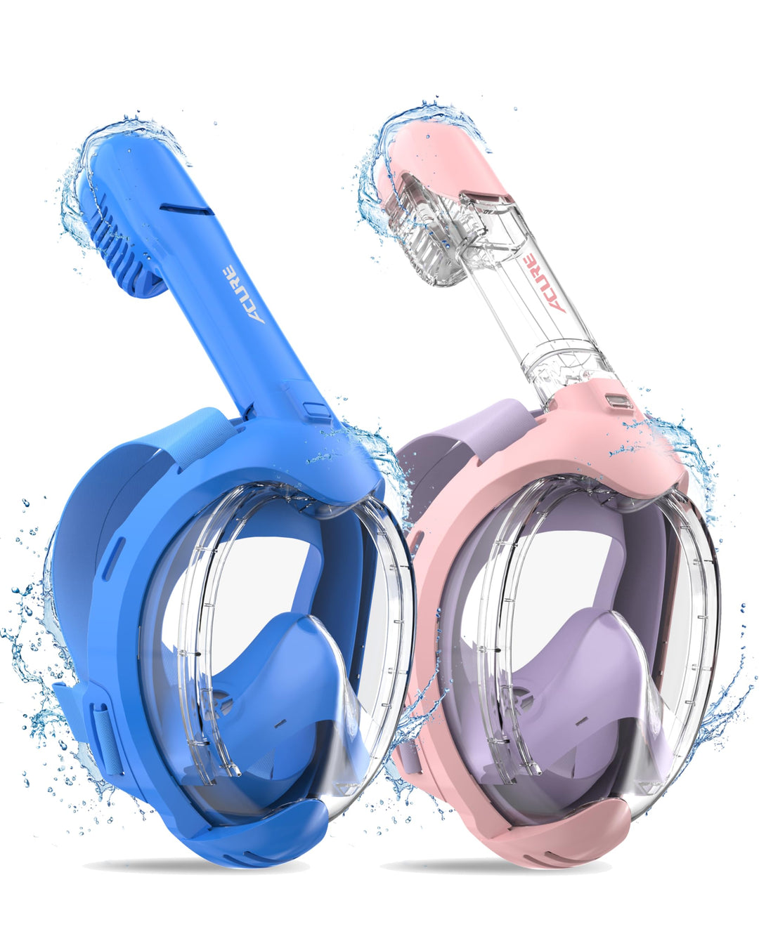 ACURE Schnorchelmaske für Kinder - CO2-sichere Tauchmaske für Schwimmanfänger im Alter von 3-8 Jahre