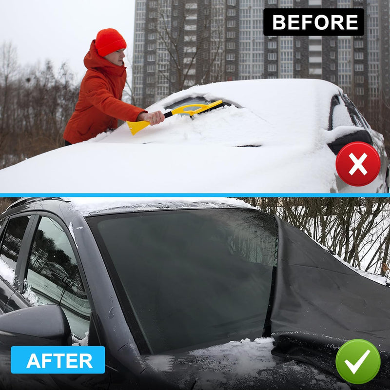 Auto Frontscheibenabdeckung, Strapazierfähiges 600D Oxford Gewebe Frontscheibe Fenster Sonnenschutz