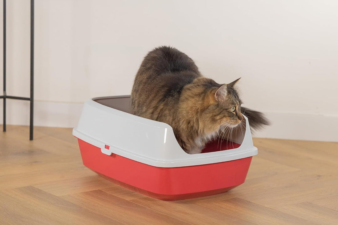 Karlie 522872 Katzentoilette Mary Loo Eco L: 50 B: 38,3 H: 21,4 cm, Spicy Coral, Spicy Coral
