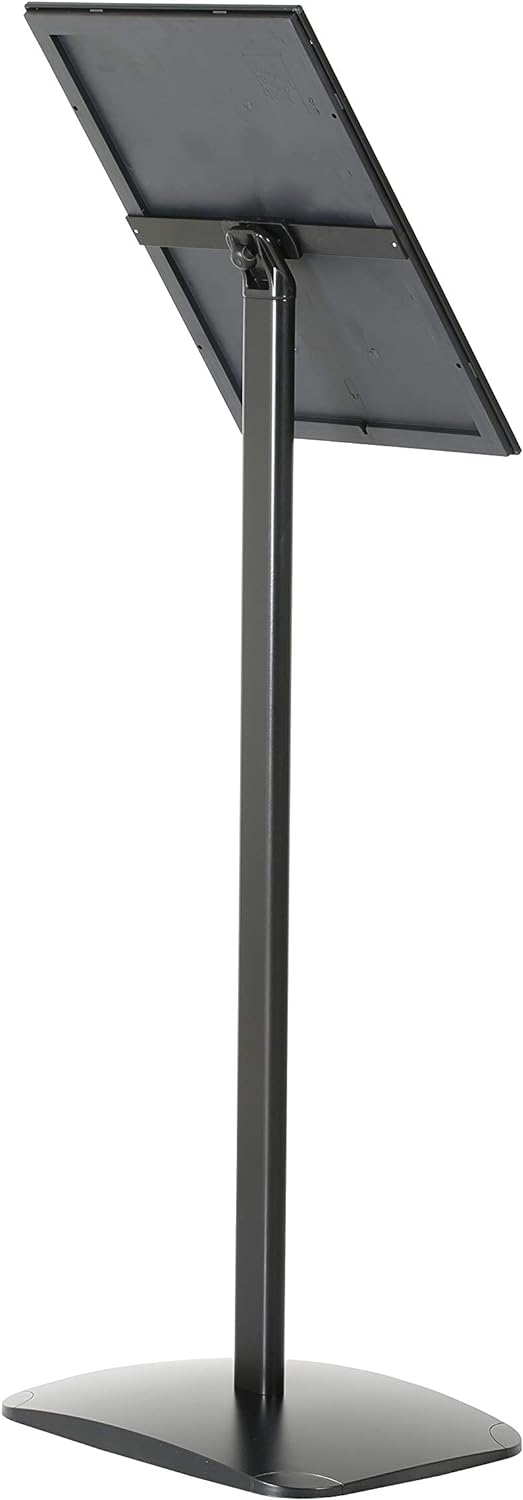 DISPLAY SALES Infoständer schwarz DIN A4 (210 x 297 mm). Premium Design Informationsständer (1 m Höh