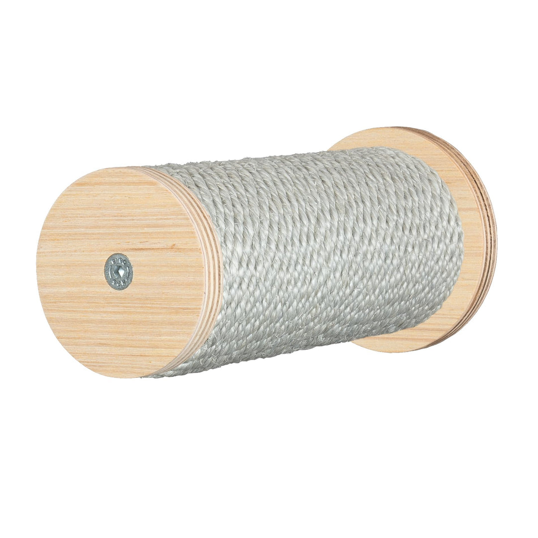 Kratzbaumland 9 cm Relax-Kletterstufe Trittstufe Wandelement für Katzen (25 cm, Sandgrau) Stammlänge