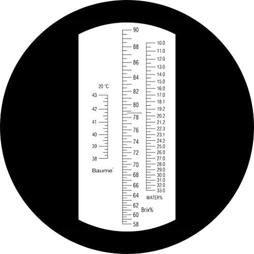 Honig-Ahornsirup-Brix-Refraktometer/58-90 Brix 10-33 Feuchtigkeitsmesser/selbstgebrautes Sucrose-Bra