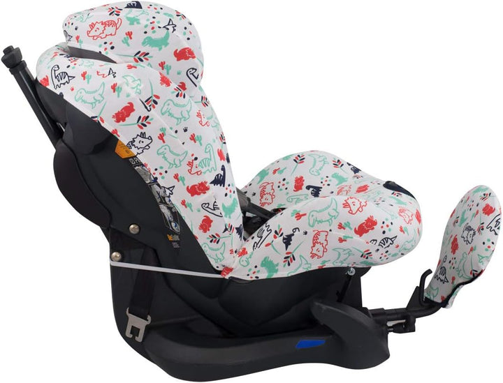 JYOKO Kids Bezug für Autositze kompatibel mit Besafe Izi Plus (Dino Party), Dino Party