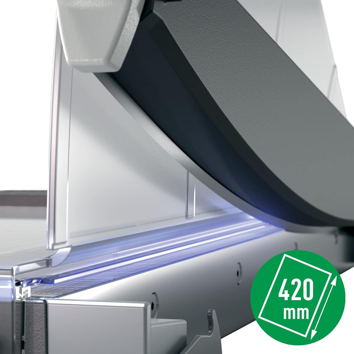 Leitz Precision Office Pro Hebelschneider A4+, bis zu 25 Blatt, Schneidemaschine mit 457 mm Schnittl