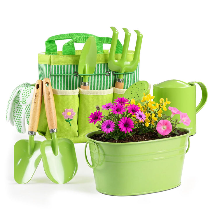 Ultimate Kinder-Gartenset, kindersicheres und Robustes Gartengeräte-Set für Spass im Freien, Freude