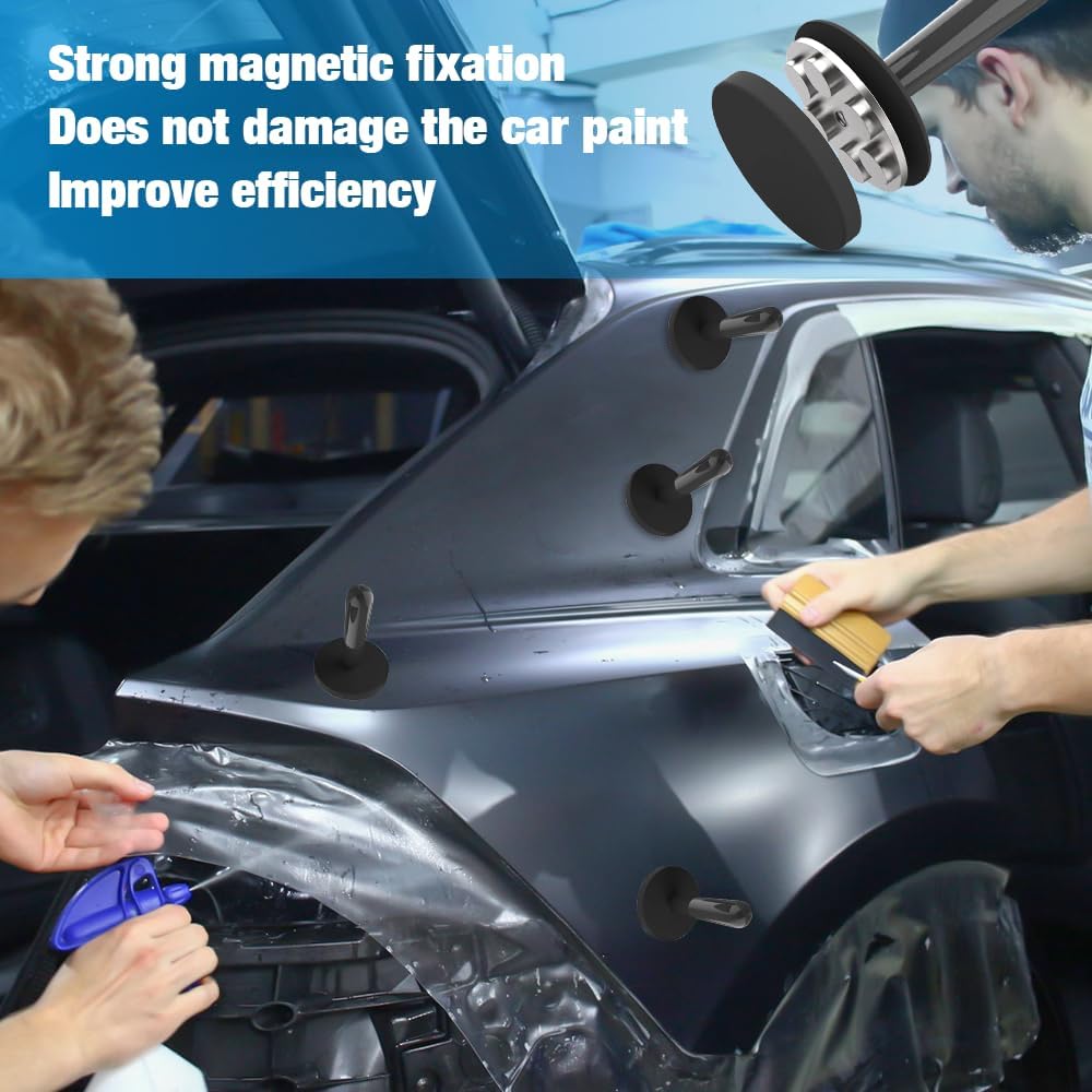 8 Stück Auto Montagemagnet, Mantagemagnet mit Griff Magnethalter Magnet für Folieren Folie Montagema