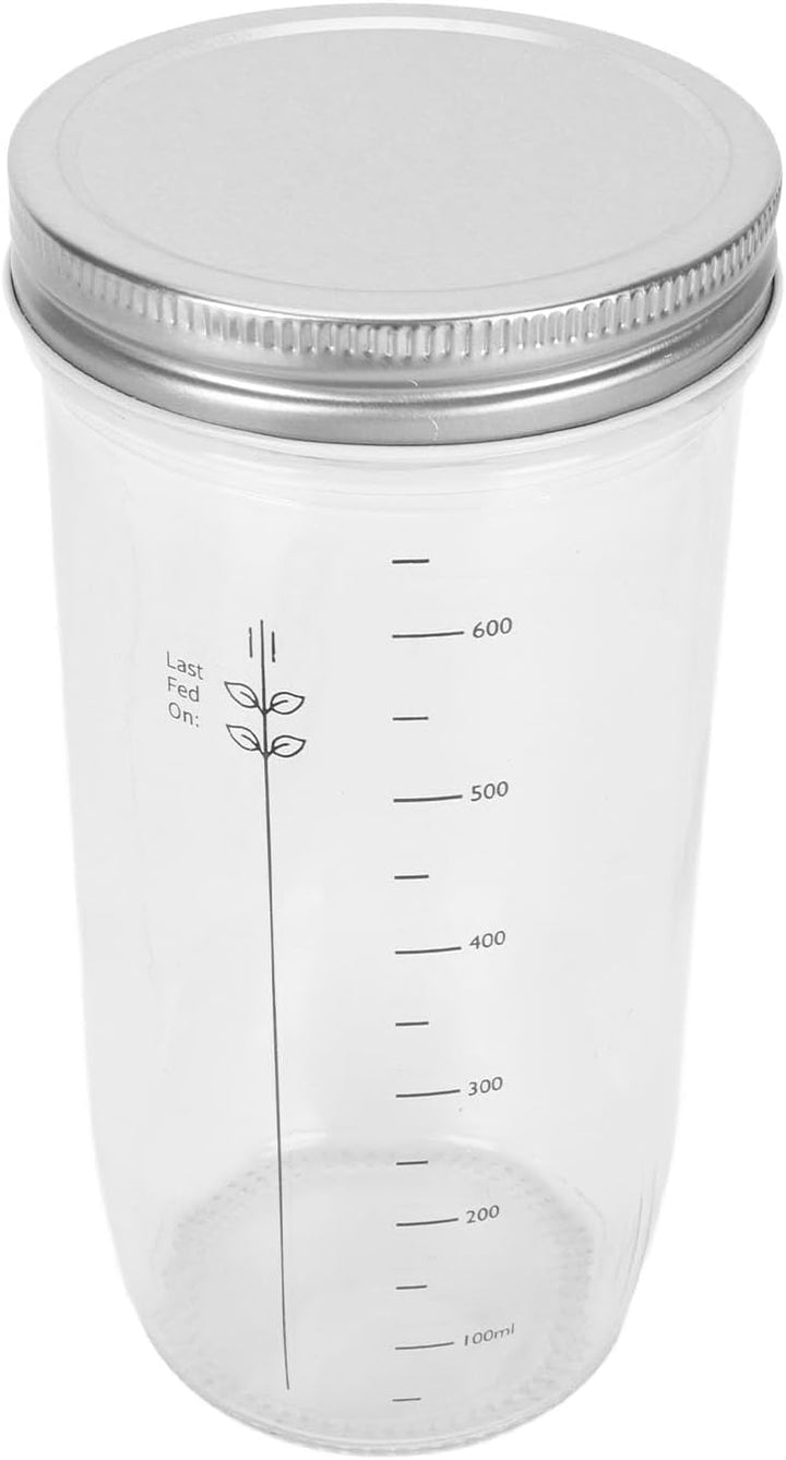 Sauerteig Glas Einzigartige Grosse Öffnung, Sourdough Starter Jar Umfangreiches Brotback Kit, Gärbox