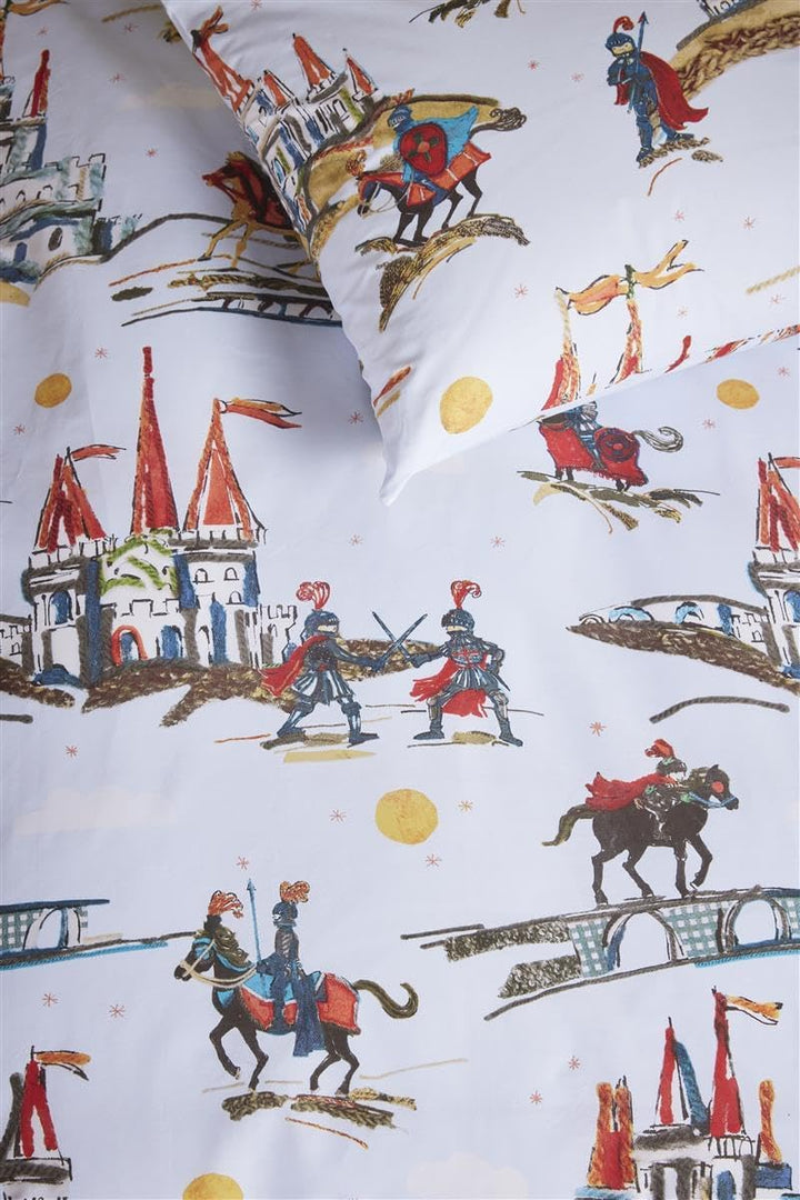 Beddinghouse Kinder Bettwäsche Good Knights, Mehrfarbig, Grösse:135x200 cm + 80x80 cm, 135x200 cm +