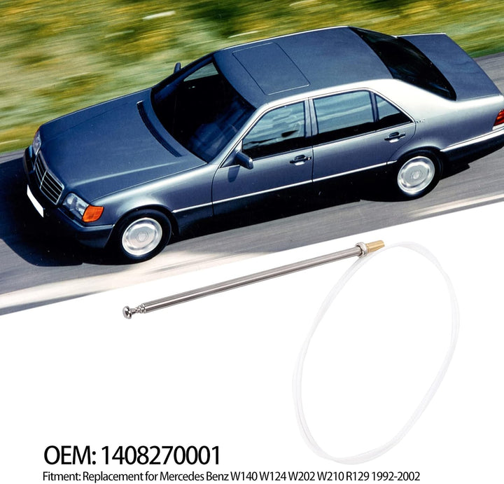 Radioantenne Autoradioantenne Ersatz für W140 W124 W202 W210 R129 1992-2002 DIN E-Scheibe AM/FM