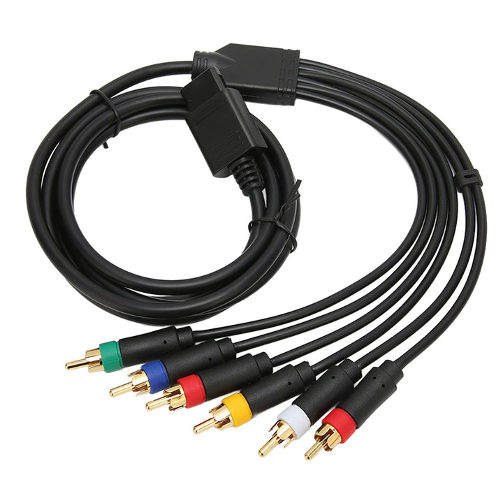 Hochwertiges RGB-RGBS-Komponenten-AV-Kabel für N64 SFC -Spielekonsolenzubehör mit 4 BNC-Anschlüssen