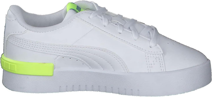PUMA Unisex Kinder Jada Pstennisschuhe 29 EU Puma White Yellow Alert Victoria Blue High Risk Red, 29