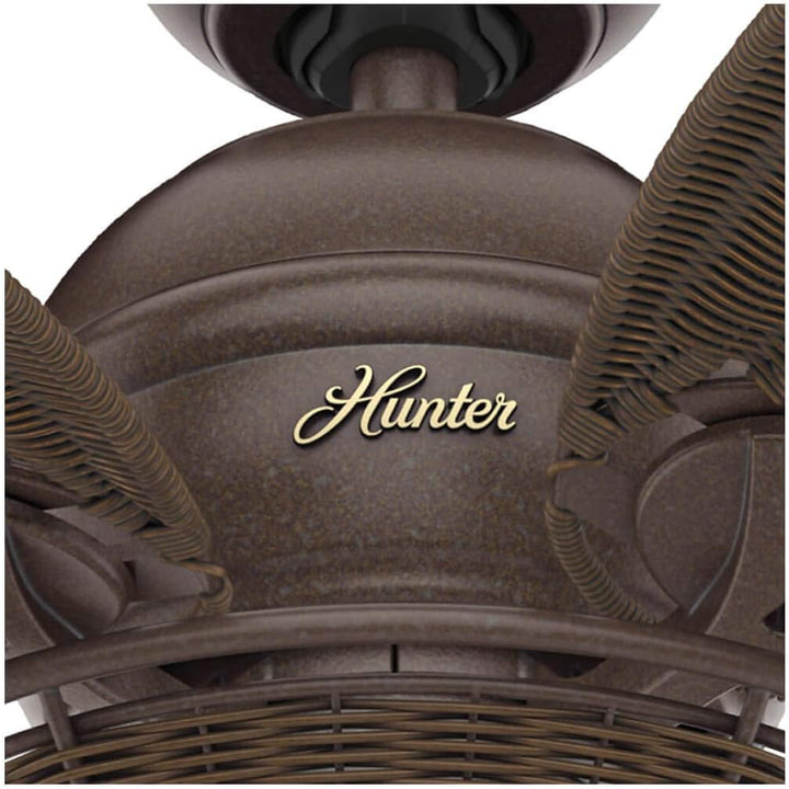 HUNTER FAN Indoor-Deckenventilator Caribbean Breeze 137 cm mit Beleuchtung und Zugschalter, Bronze v