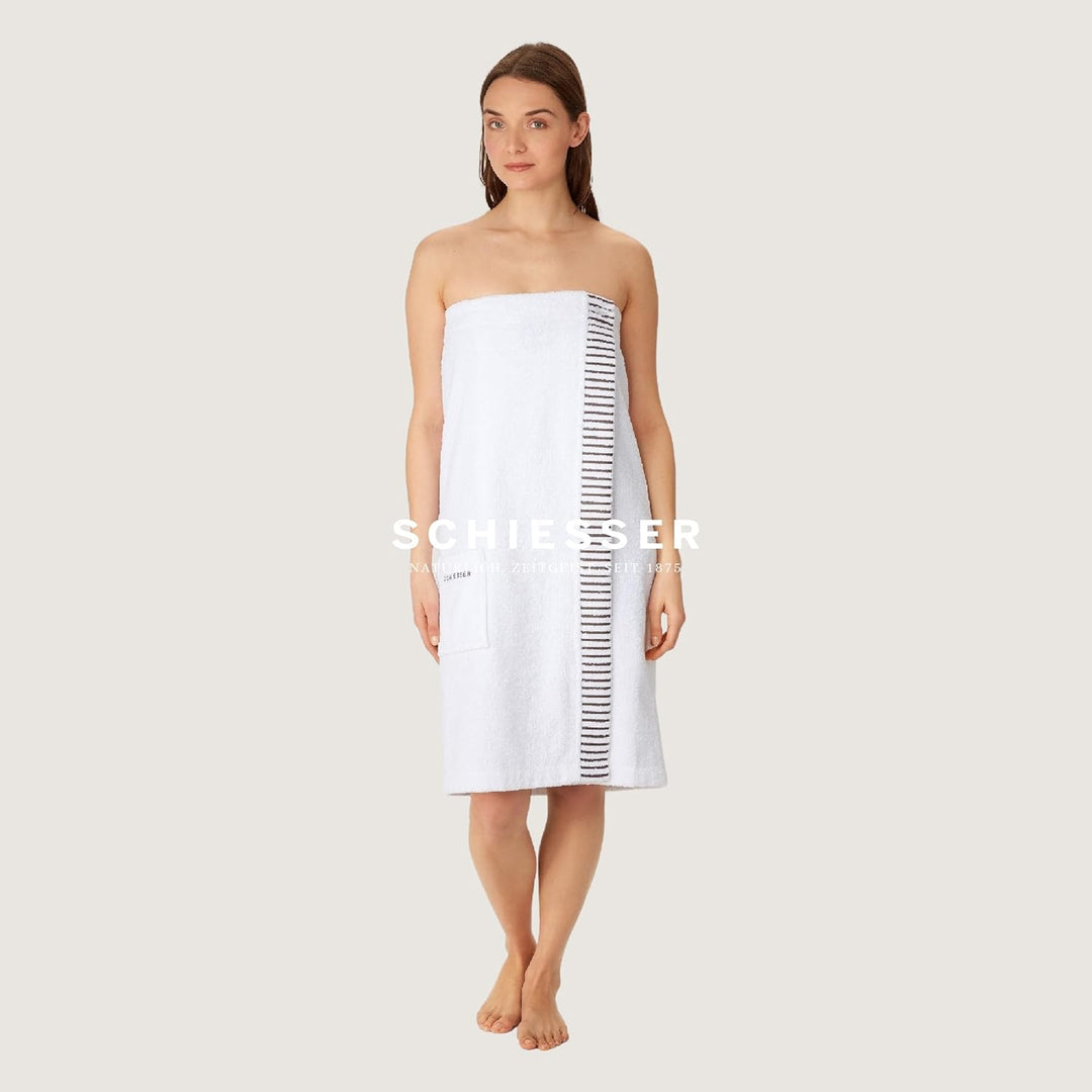 Schiesser Saunakilt Rom für Damen aus saugstarkem Baumwoll-Frottier (Grössen S - XXL), Made in Green