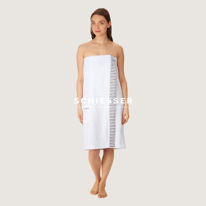 Schiesser Saunakilt Rom für Damen aus saugstarkem Baumwoll-Frottier (Grössen S - XXL), Made in Green