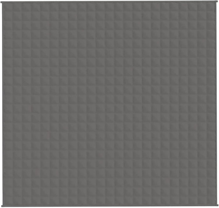 Gewichtsdecke Grau 220x240 cm 15 kg Stoff Schwere Decke für tiefen Schlaf und bessere Erholung