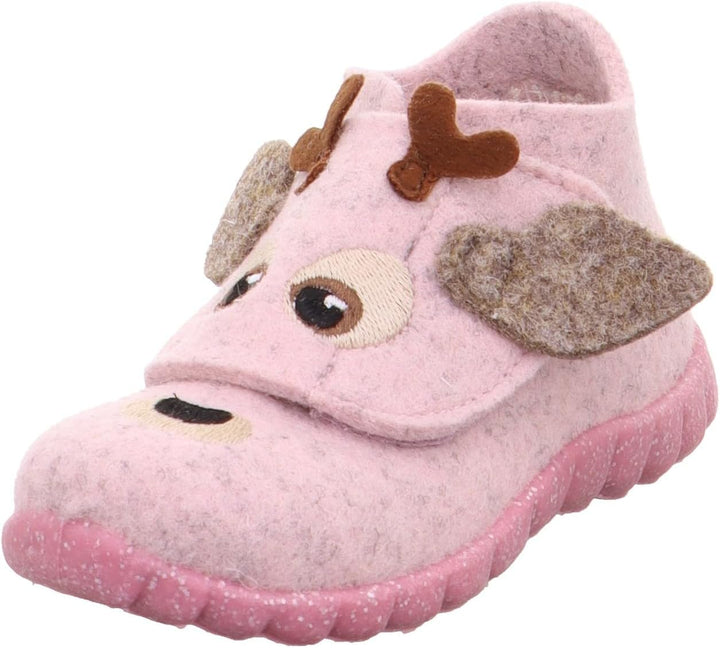 Superfit Mädchen Happy Wollfilz Hausschuh, Rosa 5520, 29 EU