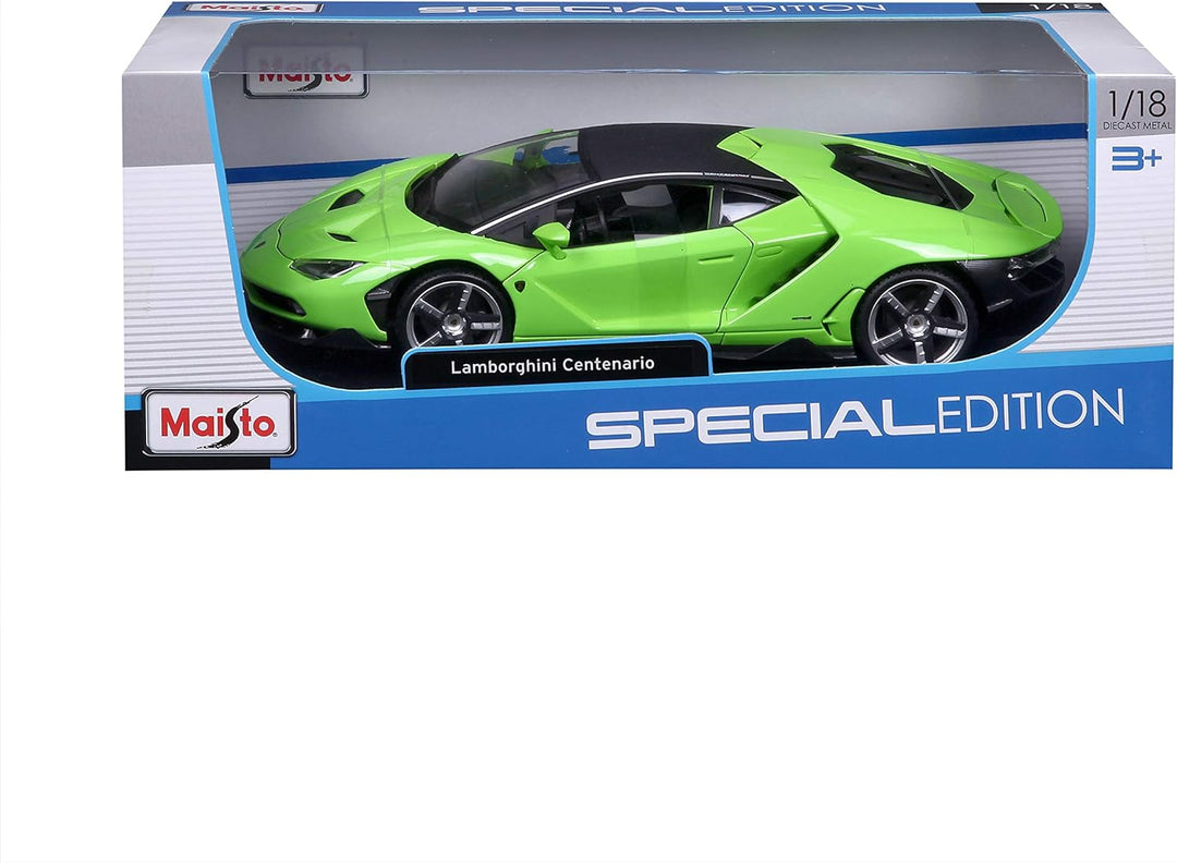 Bauer Spielwaren 31386-00000053 Maisto Lamborghini Centenario: Modellauto mit Federung, Massstab 1:1